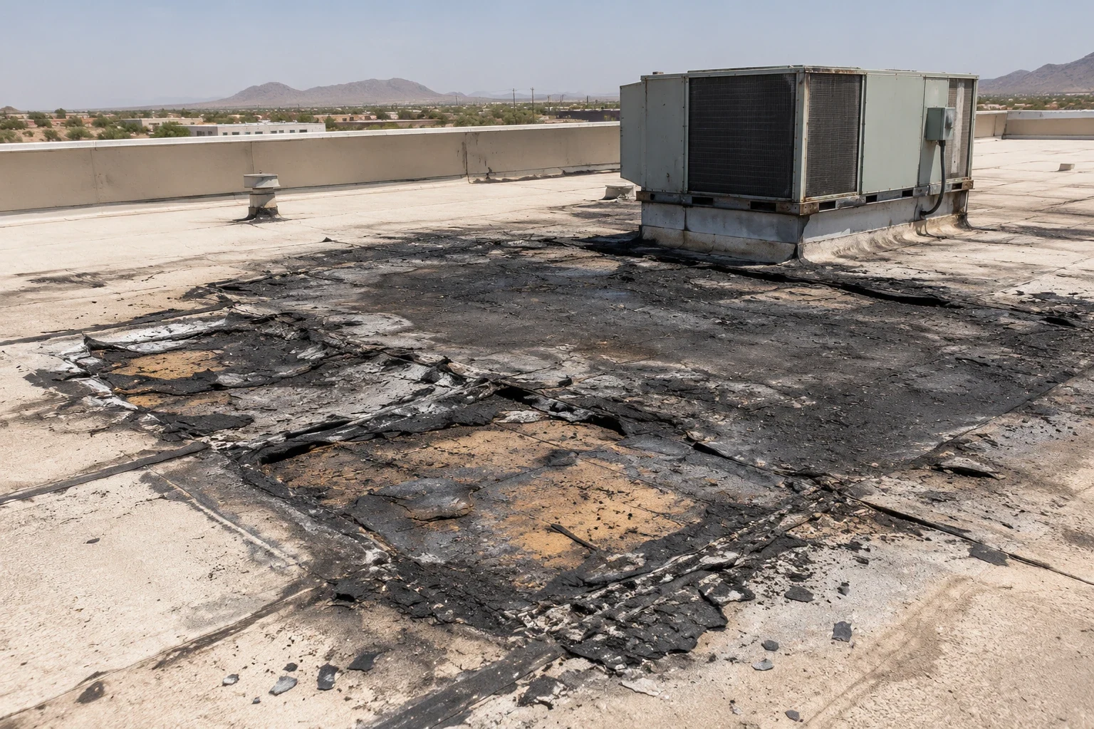 Fire and Smoke Damage Roof Repair in Yuma, AZ